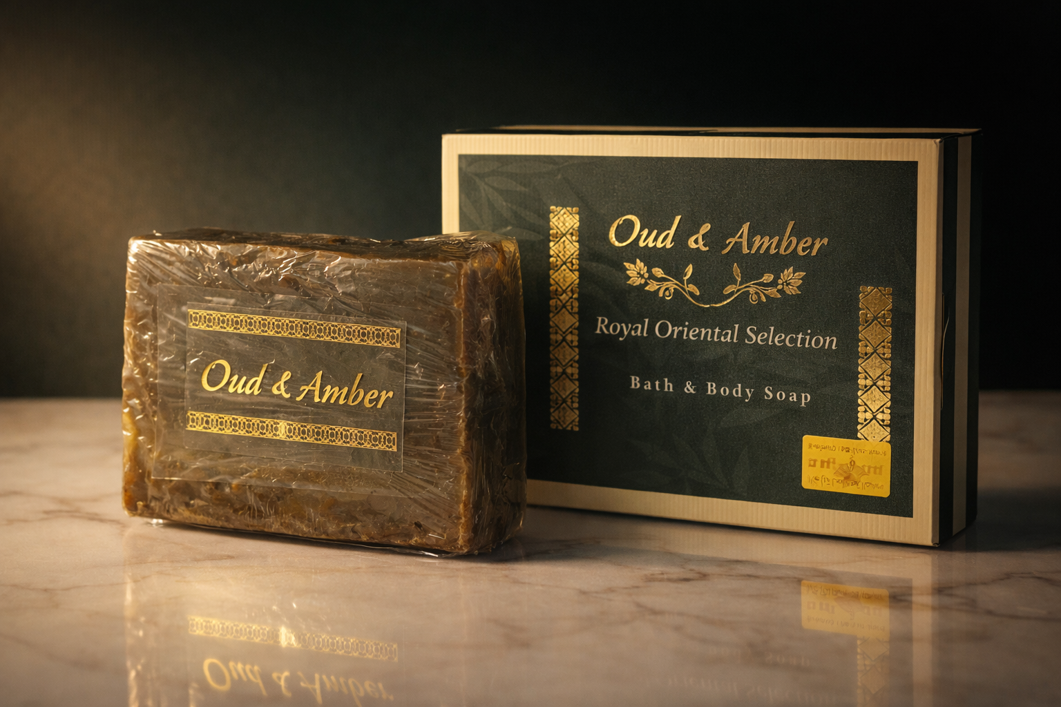 صابون عود وعنبر