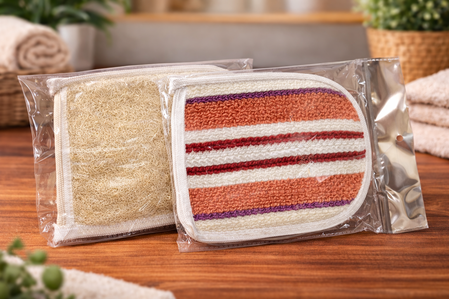 ليفة كف وجه خشن ووجه ناعم